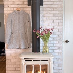 Women’s L.L Bean Sweater Fleece Coat - Long - Size Small Regular